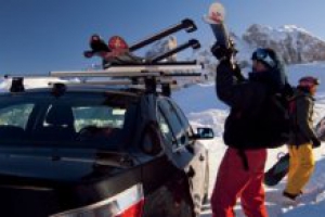 Багажники для перевозки горных лыж